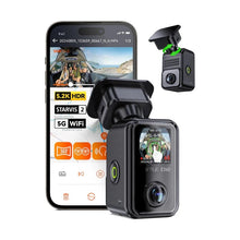 Vantrue E360 2-CH front and cabin dash cam with 5.2K 360° view, Sony STARVIS 2 sensors, and 1.54-inch touchscreen