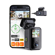 Vantrue E360 Plus 3-CH dash cam with 5.2K 360° view, STARVIS 2 sensor, and app integration