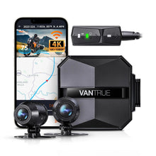 Vantrue Falcon F1 app live feed with waterproof dome cameras