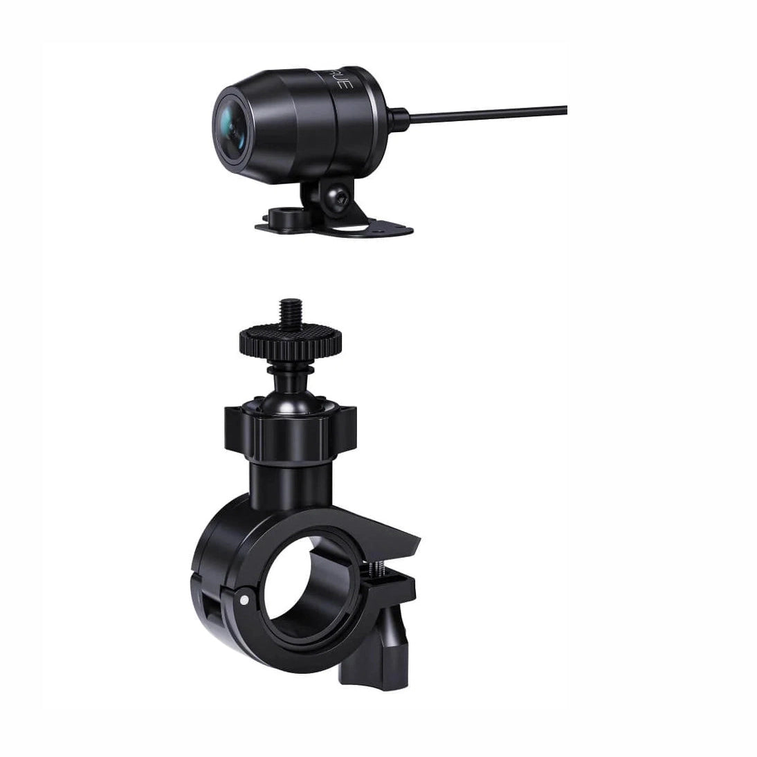 Vantrue F1 dash cam paired with black O-shaped ball mounting bracket