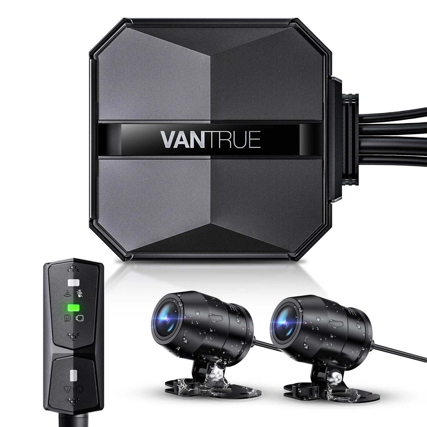 Vantrue Falcon F1 2-CH Front+Rear Dash Cam – 4K+1080P Wi-Fi GPS