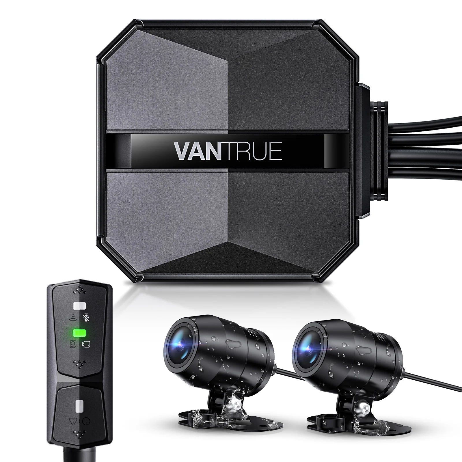 Vantrue Falcon F1 2-CH Front+Rear Dash Cam – 4K+1080P Wi-Fi GPS