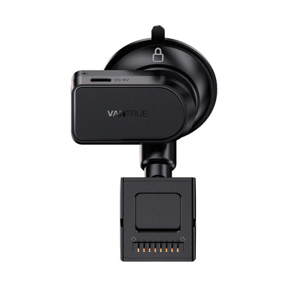 Black Vantrue Type-C GPS mount showing gold contacts and lock mechanism