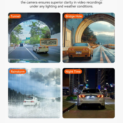 Vantrue N2X video quality test in tunnel rainstorm and night conditions