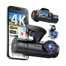 Vantrue Nexus 4 Pro S triple dash cam with 4K front, 2.5K waterproof rear and IR cabin sensors