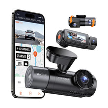 Vantrue Nexus 5S 4-channel dash cam with STARVIS 2 lens and app interface