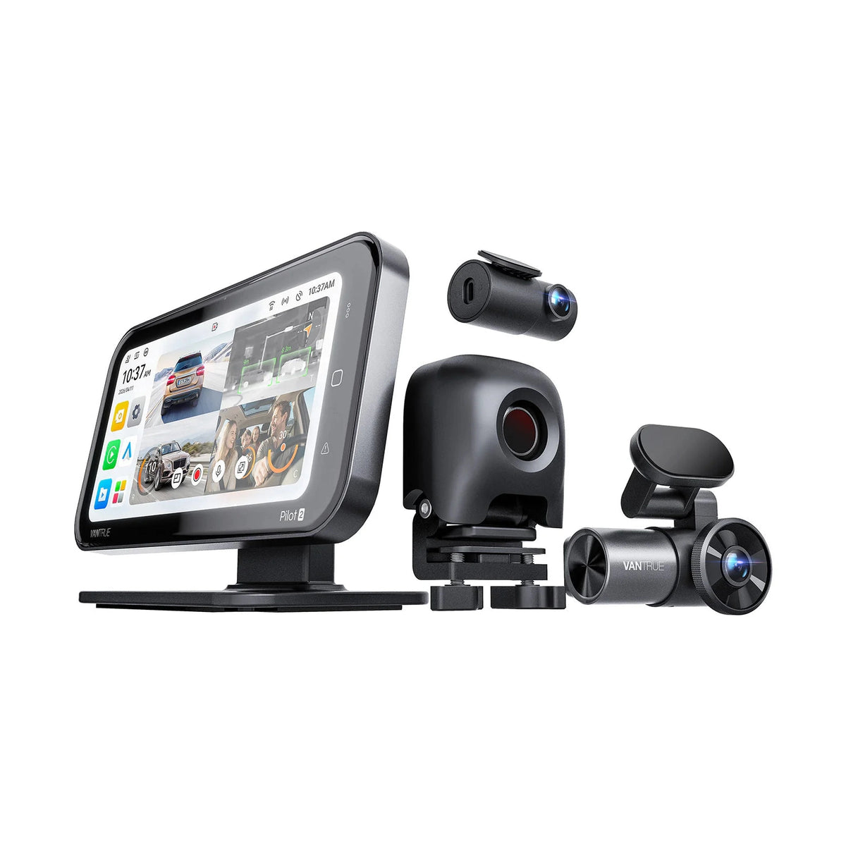 Vantrue Pilot 2 modular 4-channel dash cam kit with rear front and thermal cameras