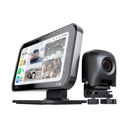 Vantrue Pilot 2 thermal dash cam system with 6.25 inch CarPlay HUD display and heat vision camera unit