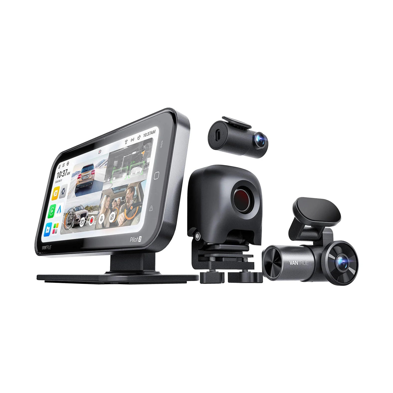 Vantrue Pilot 2 modular 4-channel dash cam kit with rear front and thermal cameras