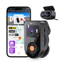 Vantrue S1 Pro Max dual 4K dash cam system with smartphone app interface and rear camera