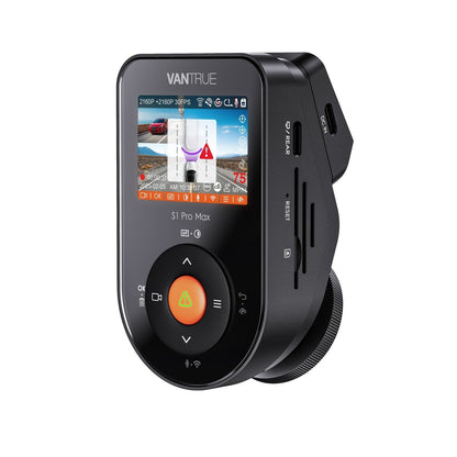 Vantrue Sonnet 1 Pro Max S1 Pro Max 2-CH Front+Rear Dash Cam - Dual 4K HDR STARVIS 2