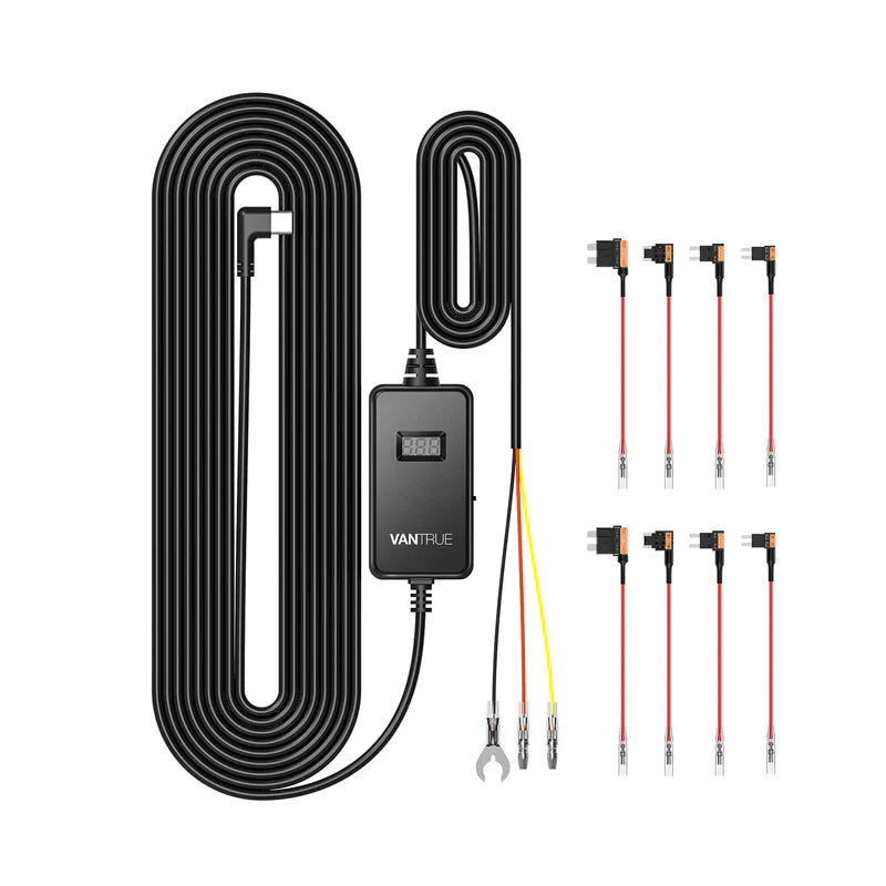 Vantrue VP05 Voltage Display Hardwire Kit - USB-C 3-Level Protection