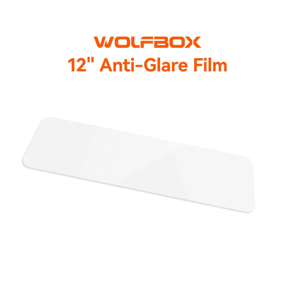 WOLFBOX 12 inch matte anti-glare film for G900 G850 mirror dash cam