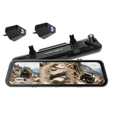 WOLFBOX G900 TriPro 3-CH Front+Rear+Bumper - 4K Front, 2.5K Rear, STARVIS 2 256GB Inc.