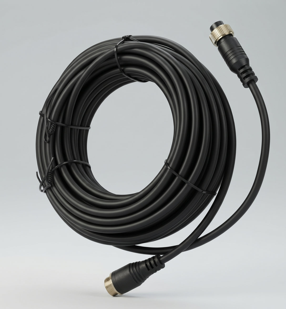 Black coiled extension cable for WOLFBOX G900 bumper camera