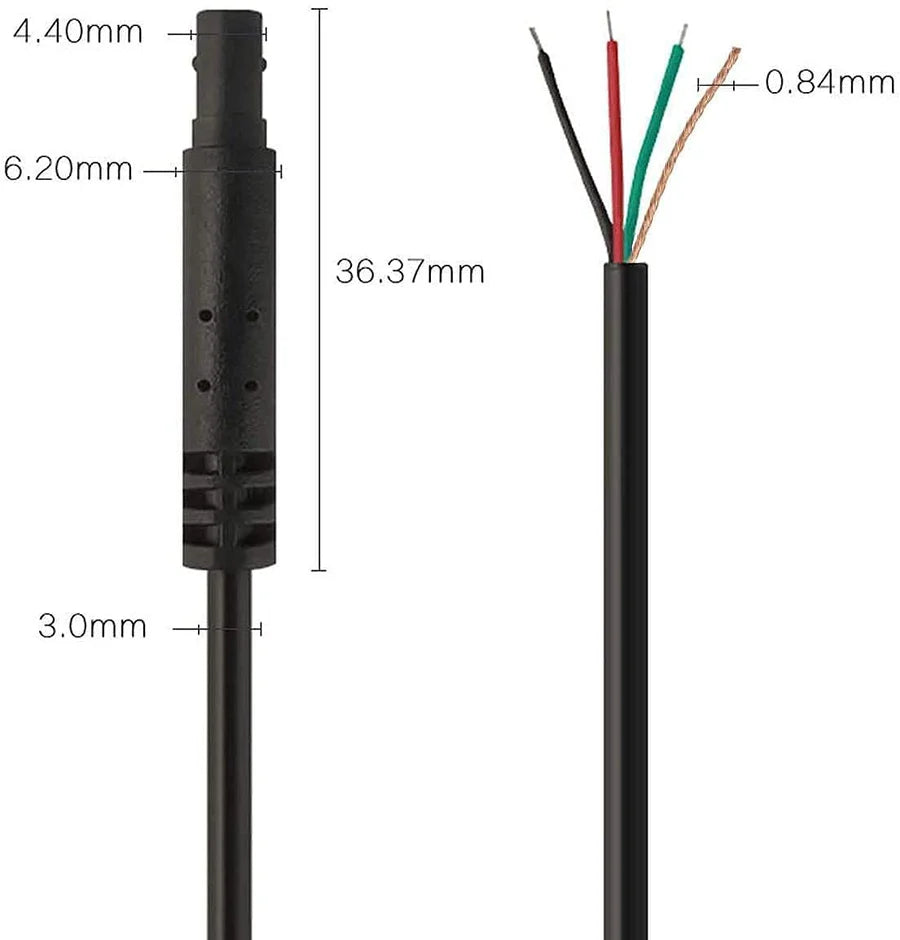 WOLFBOX G900 TriPro + G900 Pro V2 Longer Rear Cam Cables – USB-C 6-Pin