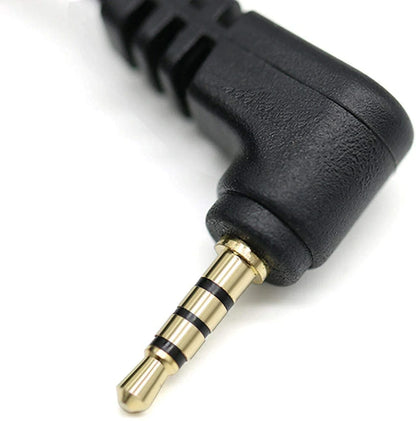 Close-up of right-angled black plastic housing on WOLFBOX G900 TriPro 3.5mm audio plug