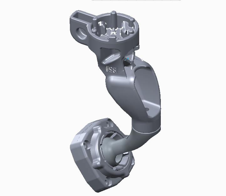 Full-length WOLFBOX OEM mirror bracket with symmetrical ergonomic design and structural ribs