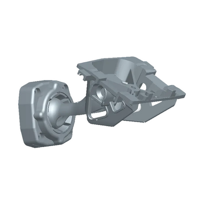 Adjustable gray mirror mount assembly with cradle structure for dash cam