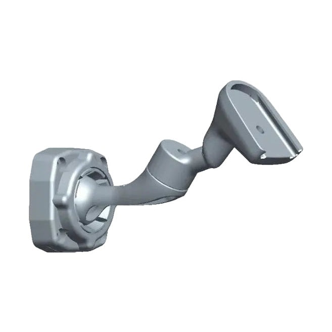 Gray WOLFBOX mirror mount bracket with square base and alignment pins for secure fit