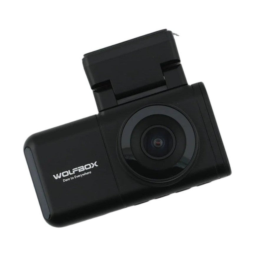 WOLFBOX X3 front dash cam side profile with logo