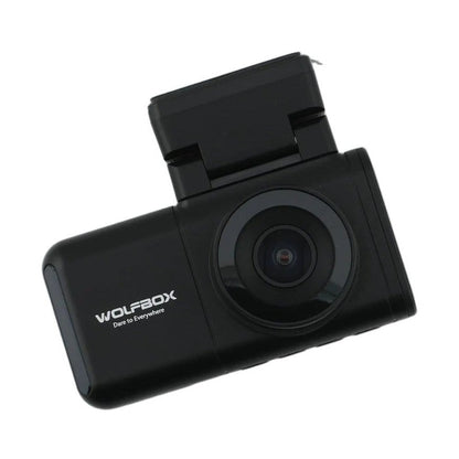 WOLFBOX X3 front dash cam side profile with logo