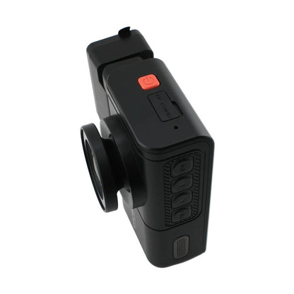 WOLFBOX X3 top view showing TF card slot and controls
