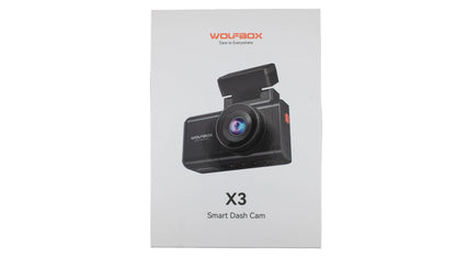 WOLFBOX X3 2-CH Front+Rear Dash Cam - 2.5K 60 fps STARVIS 2 64GB Inc.