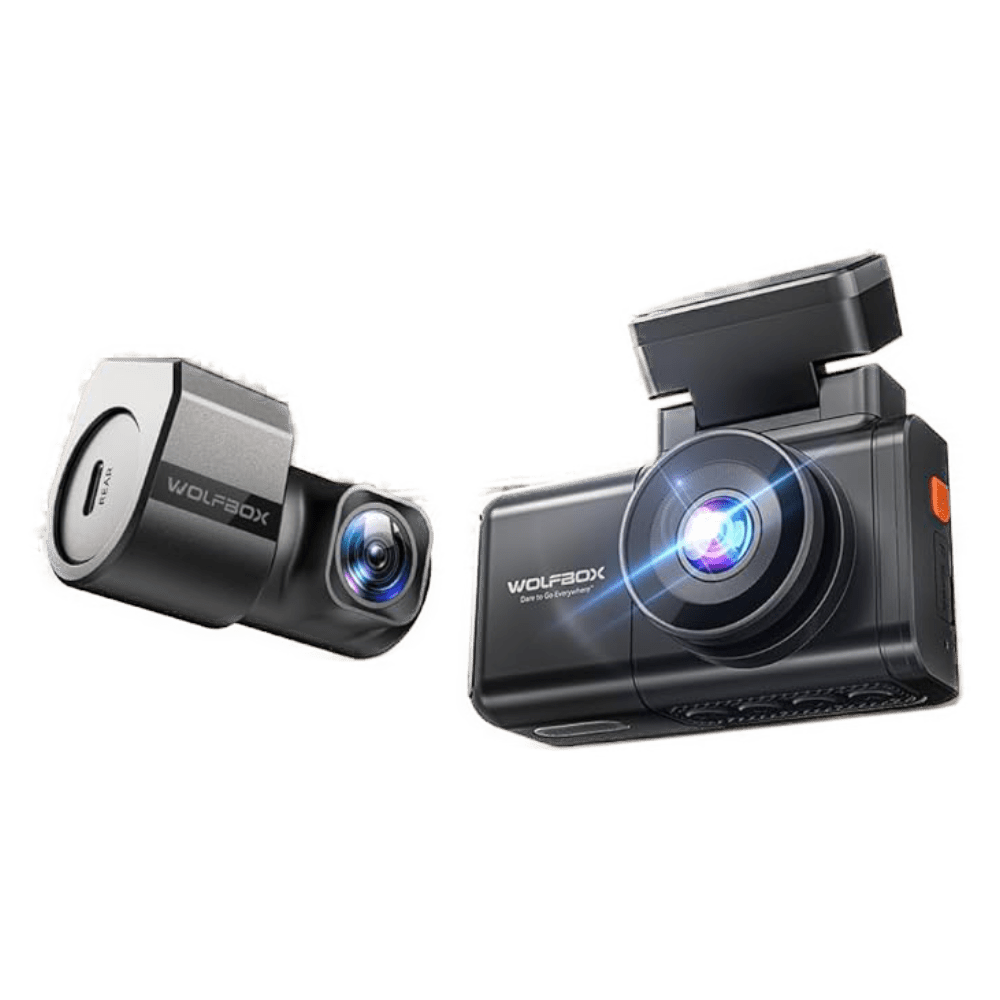 WOLFBOX X3 2-CH Front+Rear Dash Cam - 2.5K 60 fps STARVIS 2 64GB Inc.