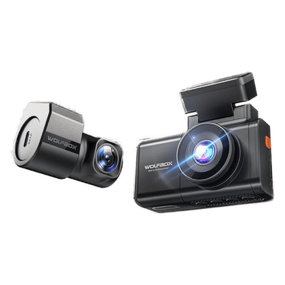 WOLFBOX X3 2-CH Front+Rear Dash Cam - 2.5K 60 fps STARVIS 2 64GB Inc.