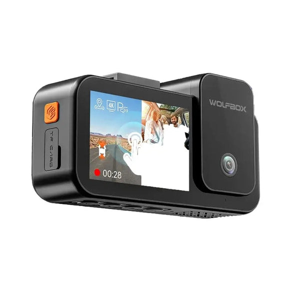 WOLFBOX X5 3-CH Dash Cam - 4K Front, STARVIS 2