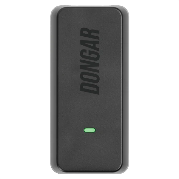 Black electronic device with 'Dongar' branding on a white background