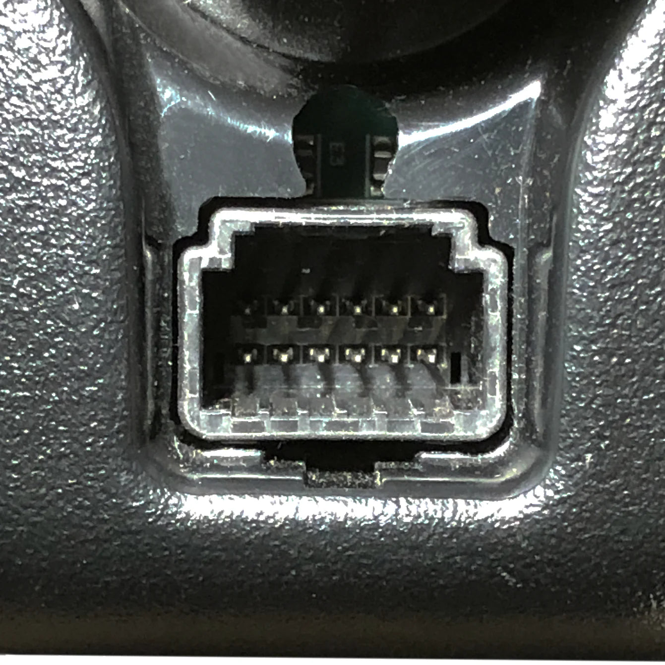 Close-up of a HDMI port on electronic equipment