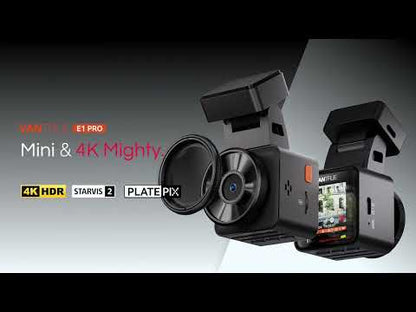 Vantrue E1 Pro 1-CH 4K 30 fps Dash Cam - STARVIS 2 PlatePix
