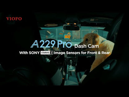 VIOFO A229 Pro 1-CH 4K HDR Dash Cam - Starvis 2 Wi-Fi 6