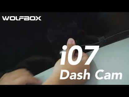 WOLFBOX i07 3-CH Dash Cam – 2.5K Front + 1080p Rear & Cabin, 12" Split-Screen