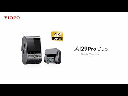 VIOFO A129 Pro Duo 2-CH Front+Rear Dash Cam - 4K + 1080p