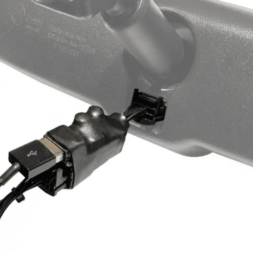 Close-up of a mechanical component with wiring on a white background